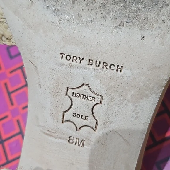 Tory Burch Raffia Block heel sandals. Size 8 US - Picture 6 of 6